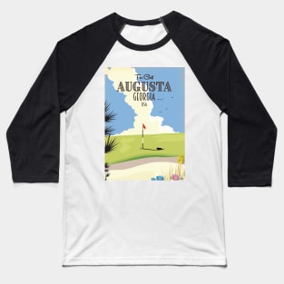 Augusta Georgia Golf Poster Baseball T-Shirt